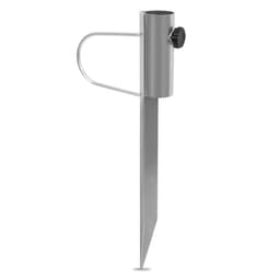 VONROC Jordspyd - Parasolspyd - 45cm | galvaniseret stål - også egnet til tørrestativ | Til stangdiameter op til 38mm