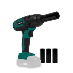 VONROC Slagnøgle 20V -  400Nm Møtrikspænder | Solo | Ekskl. akku og oplader - Inkl. 4 toppe 1/2"" - 17mm, 19mm, 21mm og 23mm