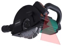 VONROC Betongspårfräs 1700W – 150mm med laser | Inkl. 4 diamantskivor