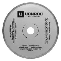 VONROC Diamantskiva – 180mm – Kontinuerlig | Universal
