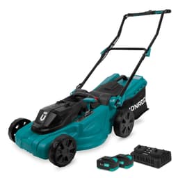 VONROC Gräsklippare 40V – 4.0Ah – 38cm - central höjdjustering| Inkl. 2x 4,0Ah batterier och dubbla snabbladdare
