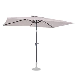 VONROC Premium parasoll Rapallo 200x300cm - Inkl. parasollöverdrag - rektangulärt parasoll - Tiltbart - UV-beständig duk - Beige