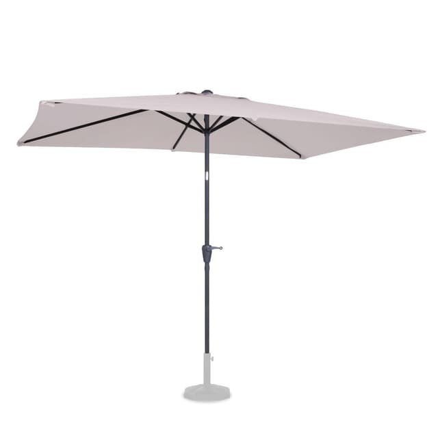 VONROC Premium parasoll Rapallo 200x300cm - Inkl. parasollöverdrag - rektangulärt parasoll - Tiltbart - UV-beständig duk - Beige