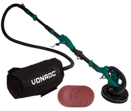 VONROC Teleskopisk vägg och takslip 1050V – 225MM| Inkl. Dammuppsamlarpåse