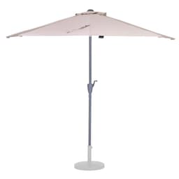 VONROC Premium balkongparasoll Magione 270x135cm - Inkl. parasollöverdrag - Halvrunt parasoll - UV-beständig duk - Beige