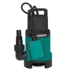 VONROC Dränkbar pump 750W – 14000 L/h | Smutsigt och rent vatten