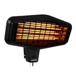VONROC Värmare Amiata 2200W – väggmontering – kvartselement | 3 värmenivåer