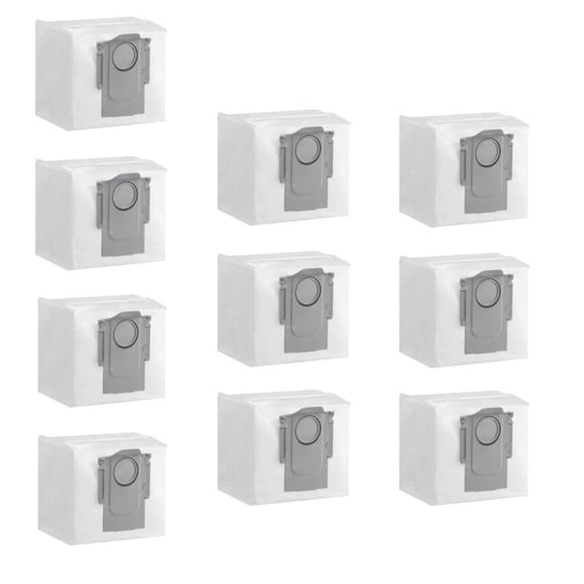 10-pack Dammsugarpåsar kompatibla med Xiaomi Roborock S8/S8 Pro S8+