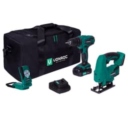 VONROC Værktøjssæt 20V – 2.0Ah | Incl. akku og oplader