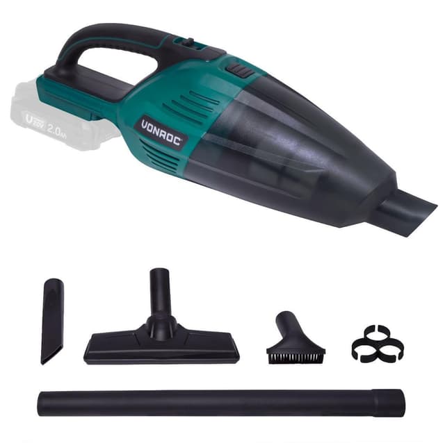 VONROC Kraftfull batteridriven dammsugare 20V | Exkl. batteri och snabbladdare