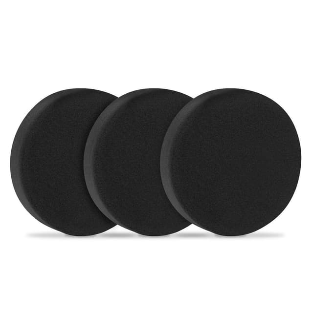 VONROC Poleringssvamp – 150mm – 3st – svart