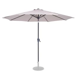 VONROC Premium parasoll Recanati Ø300cm - Inkl. parasollöverdrag - Runt parasoll - Tiltbart - UV-beständig duk - Beige