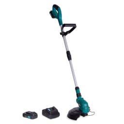 VONROC 20V Grästrimmer – 250mm, Batteridriven, Teleskopiskt Handtag, 2 Batterier 2,0Ah – För Trimning och Beskärning av Gräsmattor och Kanter