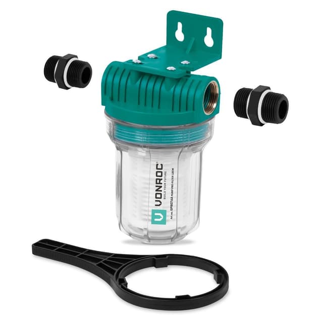 VONROC Förfilter för pumpar och hydroforpumpar – 12cm  | Universal
