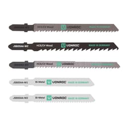 VONROC Savklinge - Sæt | Til stiksav  | Made in Germany | Inh. 5 stk.
