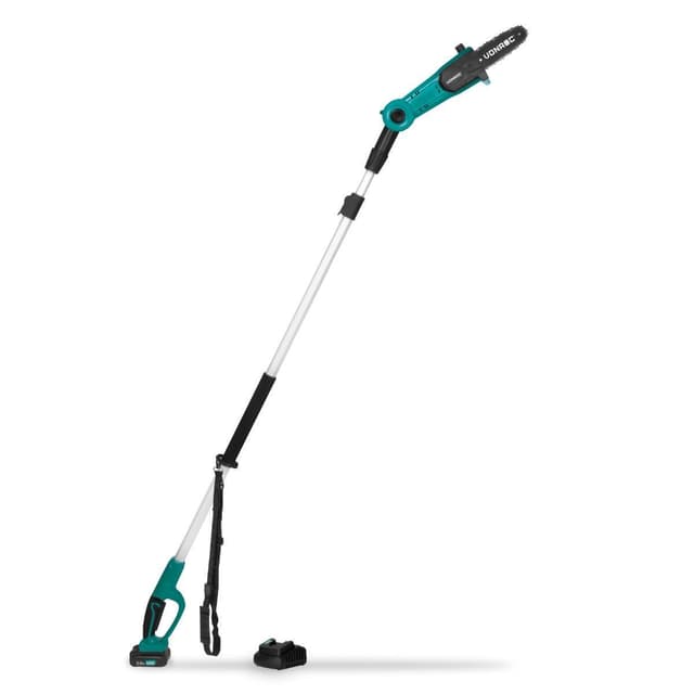 VONROC Teleskopisk motorsåg 20V -2.0Ah  | Inkl. Batteri och snabbladdare