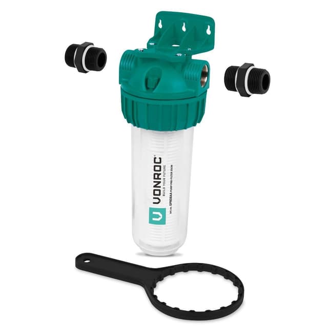 VONROC Förfilter för pumpar och hydroforpumpar – 25cm  | Universal
