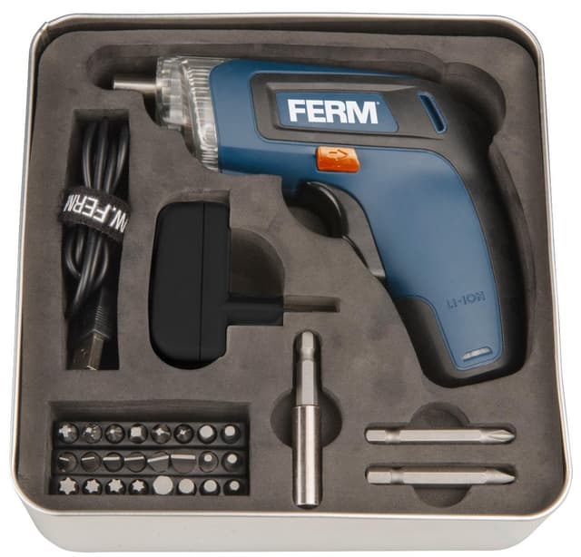 FERM CDM1132 batteridriven skruvdragare – 3,6V
