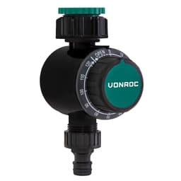VONROC Bevattningstimer för Automatisk Vattning – Justerbar 0-120 Minuter, Enkel Installation, Ingen Batteri