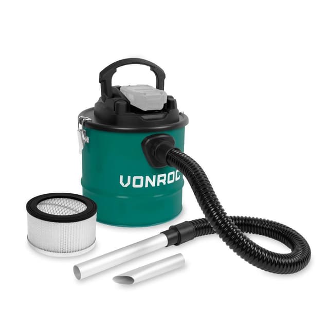 VONROC Askestøvsuger 20V - 12L beholder – HEPA filter | Solo | Ekskl. akku og oplader