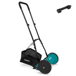 VONROC Plæneklipper - Håndskubber - Manuel - 300 mm | 14L | 4 justerbare højdeindstillinger | inkl. vægbeslag