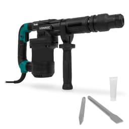 VONROC PRO Nedbrydningshammer - Borehammer - 1200W | 6kg | 14 Joule - 3100 p/m | Inkl. Mejsler 2stk.