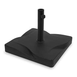 VONROC Parasolfod - Vierkantet - 42x42cm - 20kg | Til stangdiametre: 35mm - 38mm - 48mm | Sort