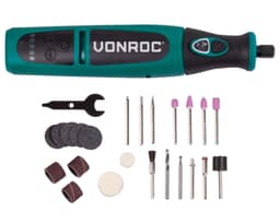 Akku-Multitool 8 V – Rotierend – Inklusiv 24-teiliges Zubehörset, Ladegerät und Gerätetasche