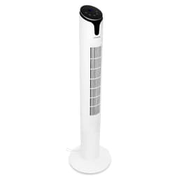 VONROC Lyxig pelarfläkt – 110cm – vit | Inkl. fjärrkontroll