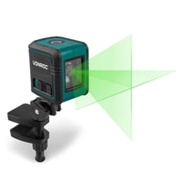 VONROC Laser 4V -  Krydslaser - Grøn - Selvnivellerende - 18 meter rækkevidde | Inkl. USB-C oplader