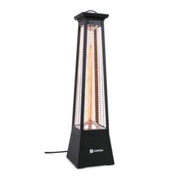 VONROC Terrassevarmer - Alicudi - 1500W | Fritstående - 360 grader opvarmning | Opvarmningstid:: 1: 3 sek. | Sort