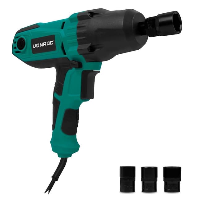 VONROC Mutterdragare 450W – 350Nm | Inkl. 4 hylsor