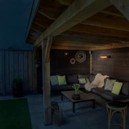 VONROC Terrassvärmare 2000W – Väggmonterad Infravärmare med Fjärrkontroll – Snabb Uppvärmning – IP65