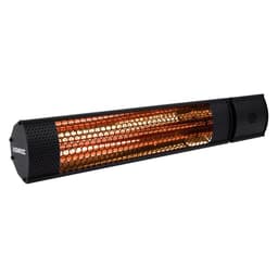 VONROC Terrassevarmer - Marsili  - 2000W | Infrarød | Sort | IP55 | Hurtig Opvarmning | Inkl. Fjernbetjening