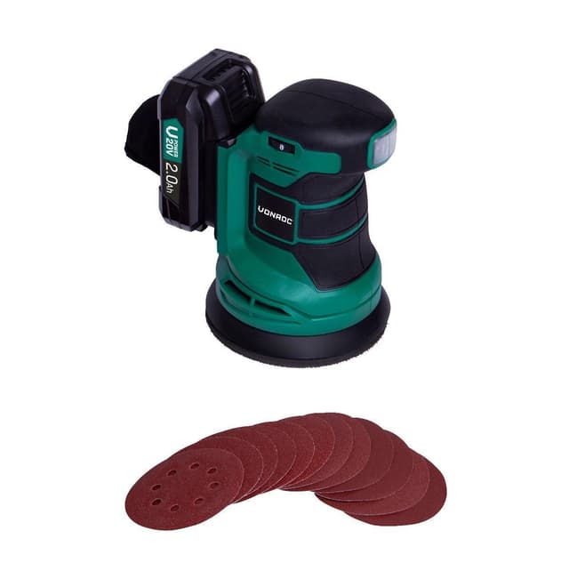 VONROC Oscillerende multitool 20V | Incl. 2x 2.0Ah accu's en sneloplader