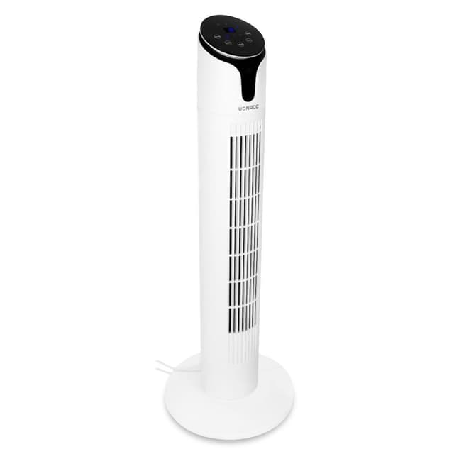 VONROC Lyxig pelarfläkt – 86cm – vit | Inkl. fjärrkontroll