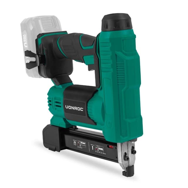 VONROC Häft/spikpisol 20V | Exkl. Batteri och snabbladdare