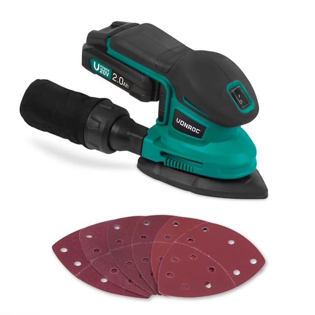 VONROC Multislip 20V – 2.0Ah | Inkl. Batteri och snabbladdare