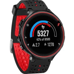 Kellon hihna Garmin Forerunnerille Musta + punainen