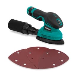 VONROC Batteridriven Slipmaskin 12V | Inkl. Batteri, USB-C-kabel och Slippapper