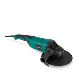VONROC Vinkelsliber 2400W - 230mm - Softstart - Drejeligt håndtag - Inkl. ekstra håndtag og 3m gummikabel