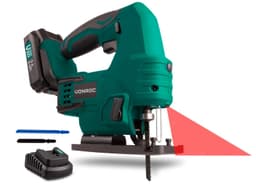 VONROC Sticksåg 20V – 2.0Ah | Inkl. 2.0Ah Batteri och snabbladdare