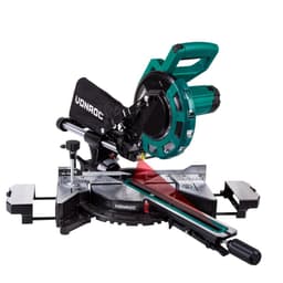 VONROC Radial Mitre Saw 2000W – Ø216 mm 40 toothed saw blade - with laser and LED light