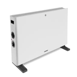 VONROC Radiator - Elradiator - 2000W | Til rum op til 24m2 | Konvektor - termostat - Turbo Fan | Til bolig og garage | Hvid