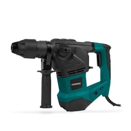 VONROC Borehammer - 1800W - Rotation - Pneumatisk - 6 Joule | SDS plus | 4 Funktioner | Inkl. Bor, Mejsler & Tilbehør