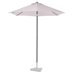 VONROC Premium parasoll Torbole Ø200cm - Inkl. parasollöverdrag - Runt parasoll - UV-beständig duk - Beige