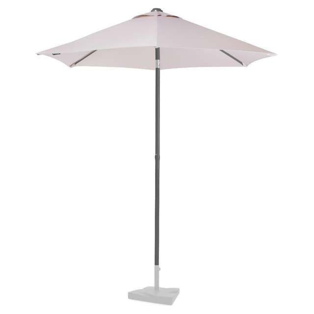 VONROC Premium parasoll Torbole Ø200cm - Inkl. parasollöverdrag - Runt parasoll - UV-beständig duk - Beige