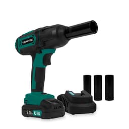 VONROC Batteridriven mutterdragare 20V – 4 inställningar: 100/200/300/400Nm – Inkl. 4 hylsor | Inkl. 2.0Ah batteri och snabbladdare
