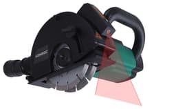 VONROC Rillefræser - Murrillefræser - 1700W – 150mm | Laser | Justerbar rillebredde & dybde | Soft start & støvudsugning | Inkl. Tilbehør