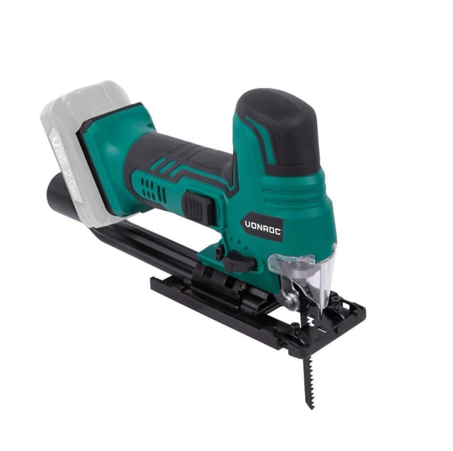 VONROC Sticksåg 20V – Ergonomiskt stavhandtag | Exkl. Batteri och snabbladdare